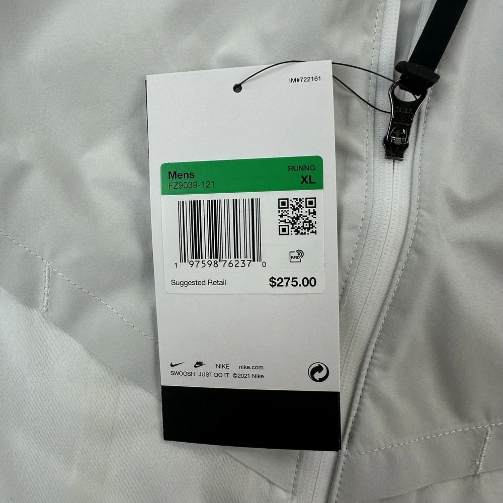 Nike Storm-FIT Aerogami Jacket Mens XL Hooded Running Windbreaker FZ9039-121